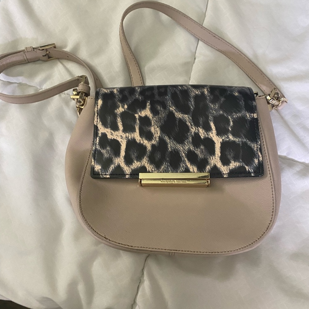 Kate Spade Tan and Black Crossbody Bag